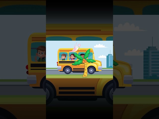 The Wheels On The Bus #kidsongs #kidsong #shorts