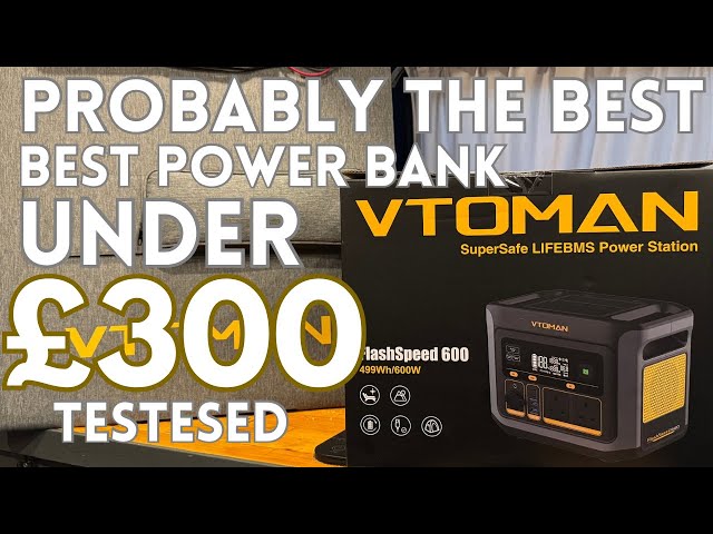 VTOMAN 600 FlashSpeed Portable Power station & 110watt Solar panel test. Living the Van life. £299