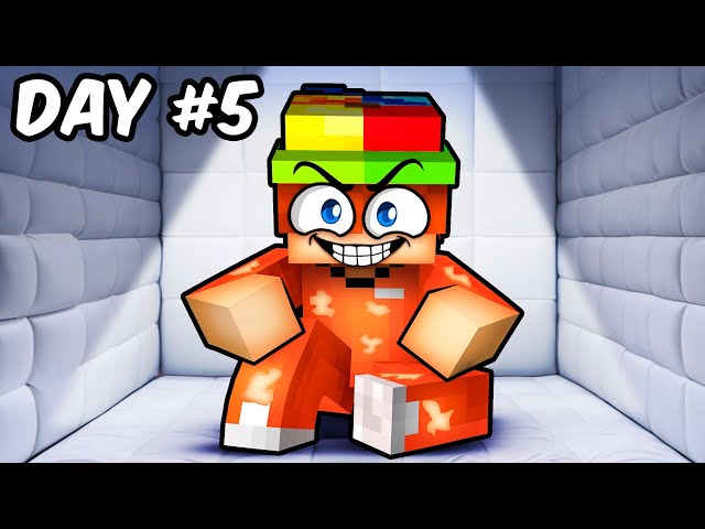 I Spent 7 Days In SOLITARY CONFINEMENT In Minecraft!