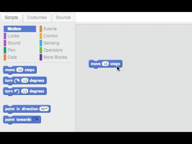 Hour of Code: Moving Your Sprite