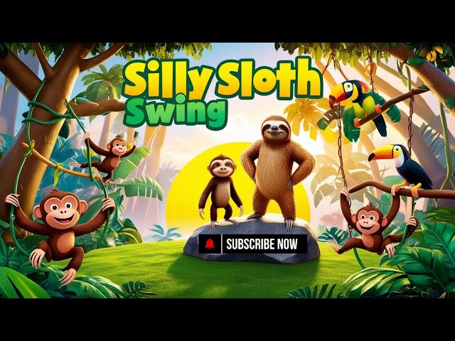 Toddler Music & Dance Fun! 🎵 Silly Sloth Swing | Jungle Animals