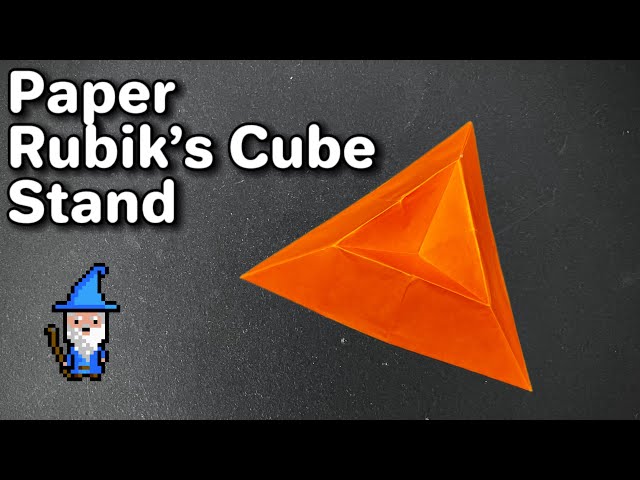 How to Fold an Origami Rubik’s Cube Stand