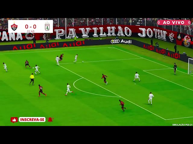 VITÓRIA X SOUSA  AO VIVO COM IMAGENS | COPA DO NORDESTE 2025 JOGO HOJE | PES21