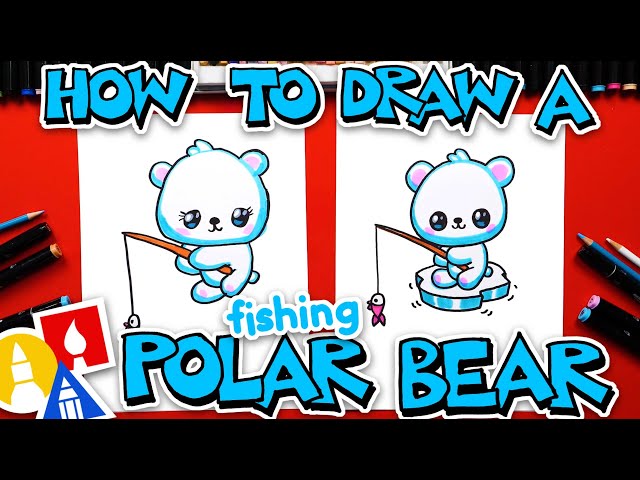 How To Draw A Polar Bear Fishing