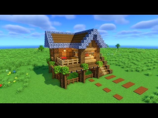 ⚒️ Minecraft | How To Build a Simple Survival House | Starter House 🏡