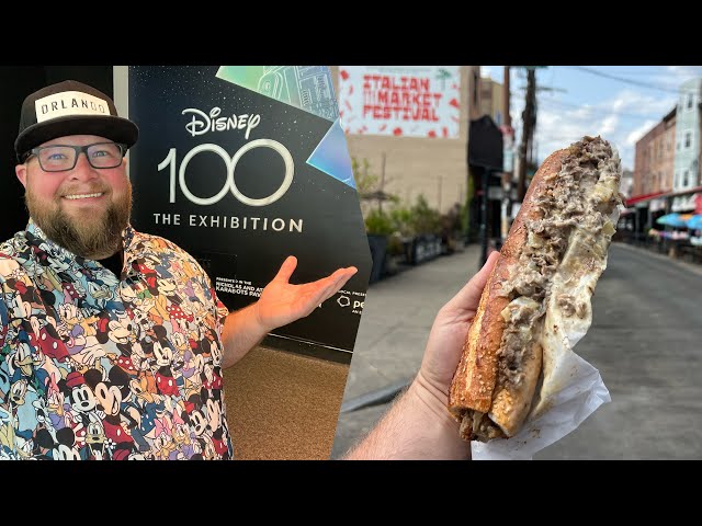 Traveling To Philadelphia | Disney 100 Exhibition & The BEST Philly Cheesesteak | Pennsylvania Vlog