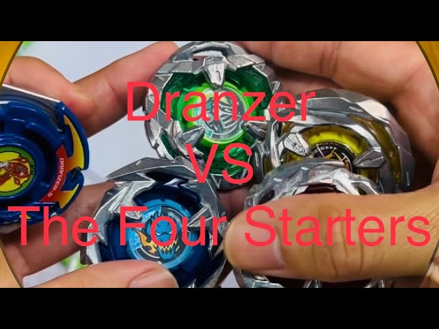 Beyblade X Battle Dranzer VS Wizardarrow, Knightshield, Hellsscythe, and Dransword