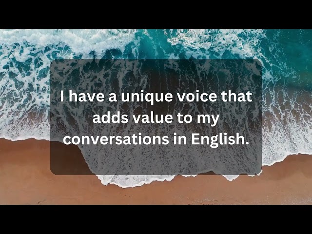 Affirmations for Improving Pronunciation in English - The Resourceful English Method