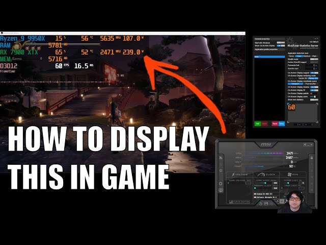 How to setup in-game overlay for CPU and GPU