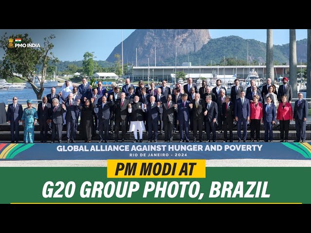 Prime Minister Narendra Modi at G20 Group Photo, Brazil