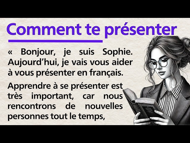 Introduce Yourself in French | Learn French for Beginners | Simple French Story