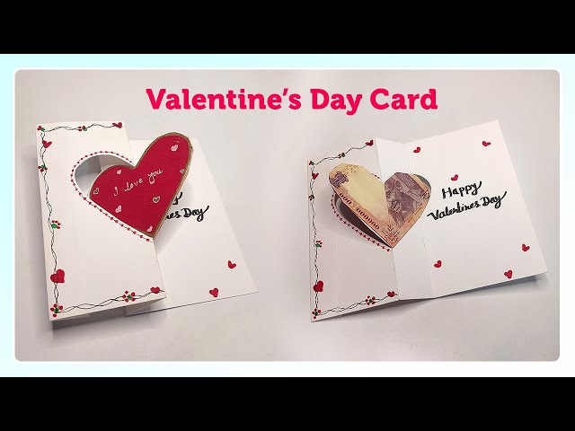 Valentine's Day Card #art #artwork #artandcraft #valentinesday #diyart #craft #craftideas #shorts