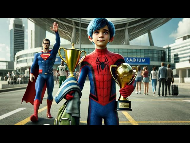 Spider-Man Won The Trophy By Playing Football#Spider-Man#Marvel#Interesting