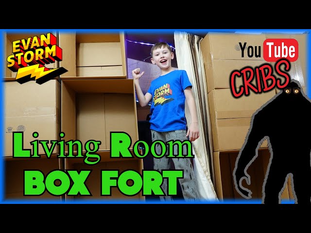 YouTube Cribs Ultimate Living Room Cardboard Box Fort