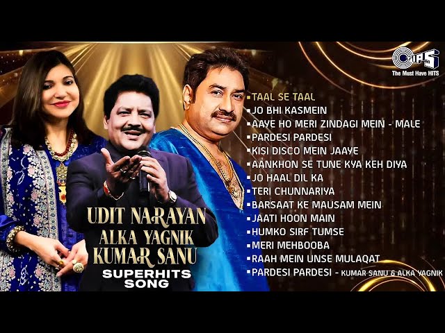 LIVE: Udit Narayan, Alka Yagnik & Kumar Sanu/हिंदी सदाबहार गाने 🎶 ❤️ Hindi Purane Geet /Old Is Gold