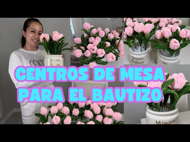 Así hice estos centros de mesa para mi futura ahijada/mariajessica  #blog #familia #padrinos #amor