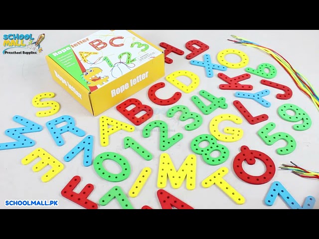 Alphabet & Number Rope Toy | Preschool Supplies | Educational Toys