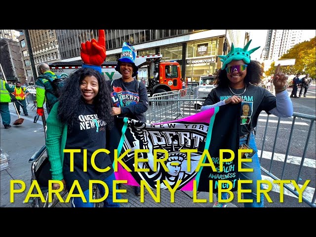 NY LIBERTY Parade: Ticker-Tape Parade on Broadway Canon of Heroes - New York - Oct 23, 2024