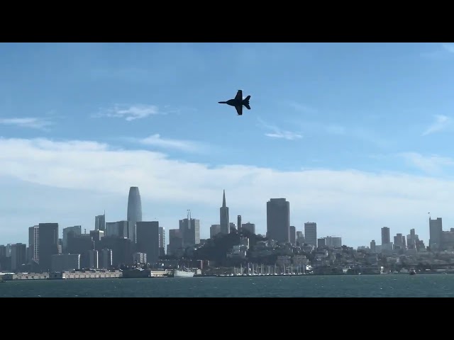 Fleet Week 2024 - Fighter jets practice flight over San Francisco