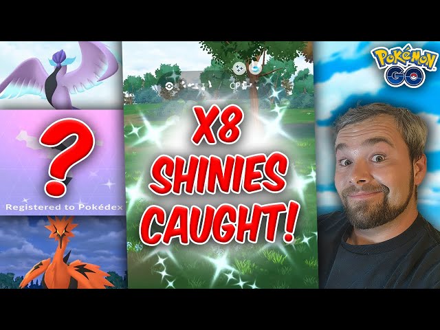 I Haven't Done THIS In A While! 8 Shinies Caught! 2 Galarian Birds! (Pokémon GO)