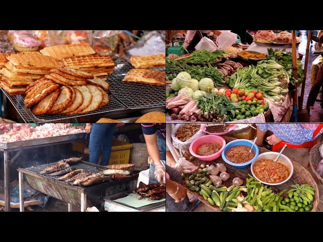 The Real Daily Activities of Local Market Street Foods in South East Asia 2021, The Best Food Market