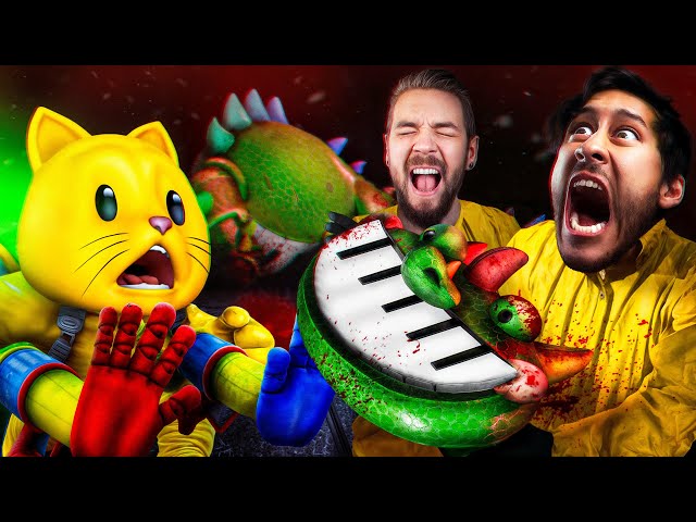 YOUTUBERS REACT To PIANOSARUS Death! [Poppy Playtime Chapter 4]