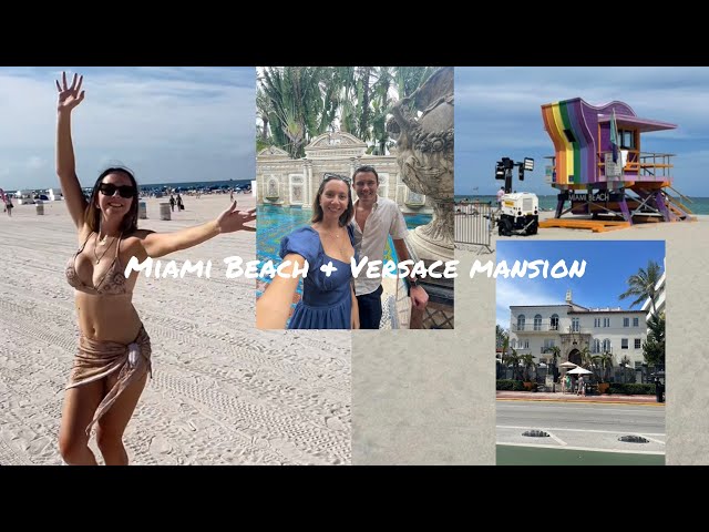 Miami Beach and Versace Mansion for Josh's 34th Birthday |British girl in America |Amber In America