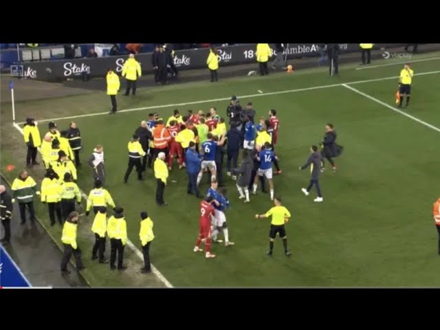 Curtis Jones RED CARD 90+12  | Everton vs Liverpool 2-2 Highlights | Premier League 2024/25