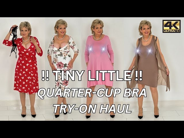 Gill Ellis-Young – TINY Little  QUARTER CUP (Cupless) Open BraTry-on Haul With Me In 4k