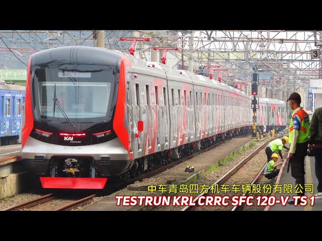 PERJALANAN PERDANA KRL BARU DARI CHINA !! Hari Kedua Ujicoba Kereta KRL CRRC SFC 120-V Terbaru 2025