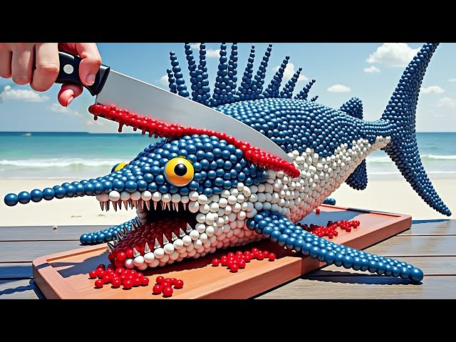 🔴 [LIVE] DIY SWORDFISH from Magnetic Balls | Magnet Challenge & ASMR