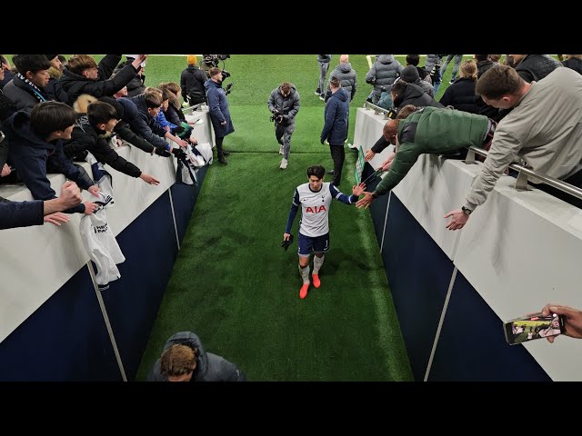 SCENES AT FULL-TIME: Tottenham 4-3 Man Utd: Players After The Match: Spurs into the Semi-Finals 손흥민