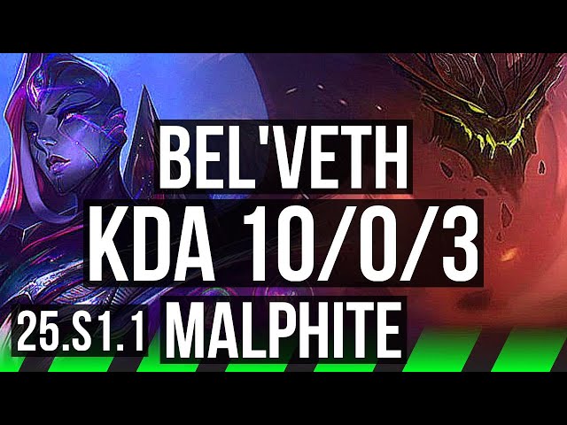 BEL'VETH vs MALPHITE (JGL) | 10/0/3, Legendary | KR Master | 25.S1.1