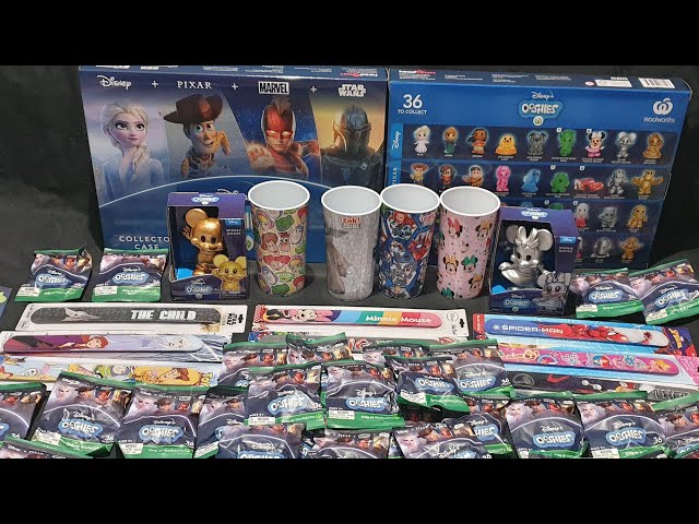 Unboxing: 34 Disney + Ooshies exclusively from Woolworths Australia and Tips for BONUS Ooshies!