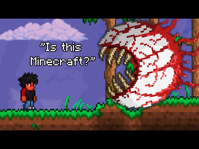 Minecraft Noob Plays Terraria For The First Time…