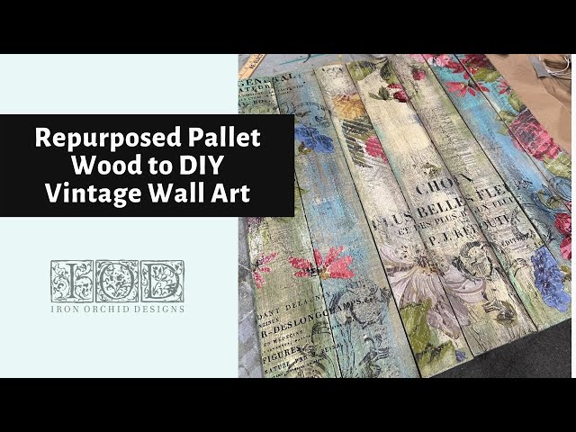 DIY Vintage Wall Art with IOD Transfers & Stamps | Shabby Chic Style with a Dash of Victorian