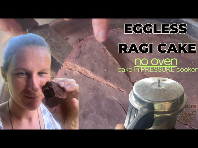 Gluten free no oven ragi cake | pressure cooker baking for beginners | easy and healthy snack