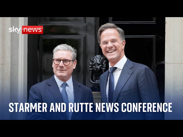 Starmer and NATO chief Mark Rutte hold news conference in Brussels