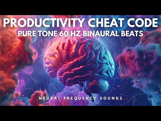 Productivity Music: 60 Hz Binaural Beats for Study & Work | Music for Concentration