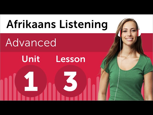 Afrikaans Listening Practice - At a Printing Company in South Africa