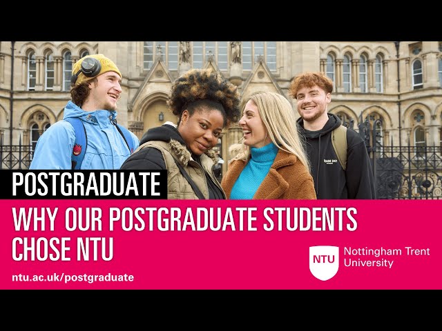 We spoke to our postgraduate students to find out why they chose NTU 🎥🤩 #PGT #NottinghamTrent