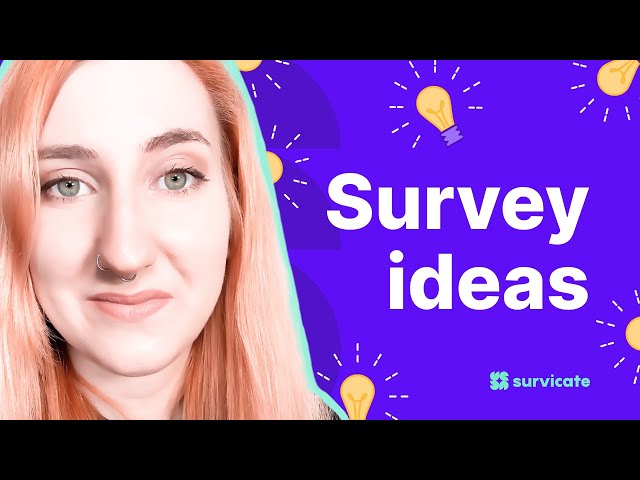 Creative survey ideas