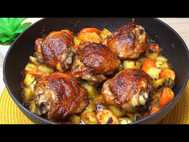 I cook it almost every day! One Pan Chicken Thigh Dinner!