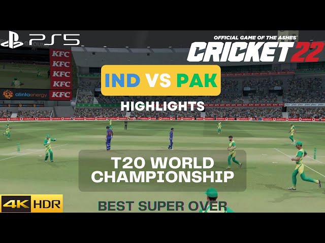 #6 BEST SUPER OVER | Semi-Final INDIA vs PAKISTAN | T20 World Championship | Cricket 22 4K 60FPS HDR