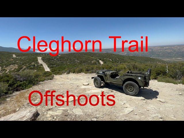 Cleghorn trail offshoots in my 1944 Willys Jeep GPW