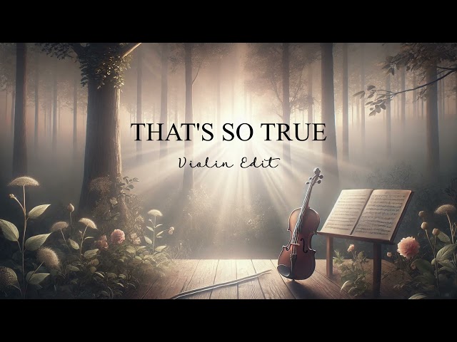 That's So True | Violin Edit (Gracie Abrams ft. Cleo Violin)