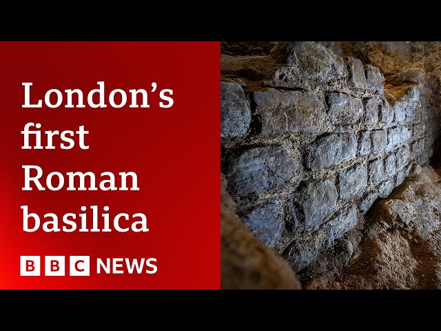 London's first Roman basilica found under office basement | BBC News