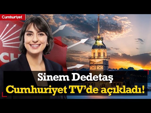 CHP Üsküdar adayı Sinem Dedetaş ilk kez Cumhuriyet Tv'de vaatlerini açıkladı!