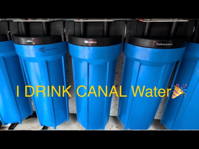 I DRINK CANAL Water