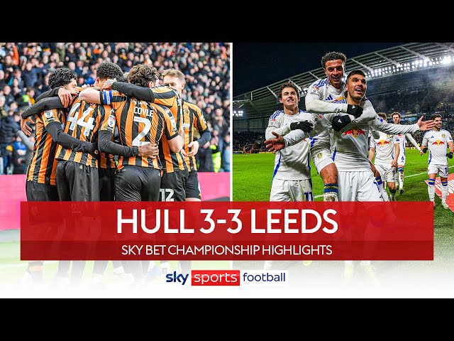 Leeds concede twice late & share points with Hull! 😲 | Hull City 3-3 Leeds United | EFL Highlights